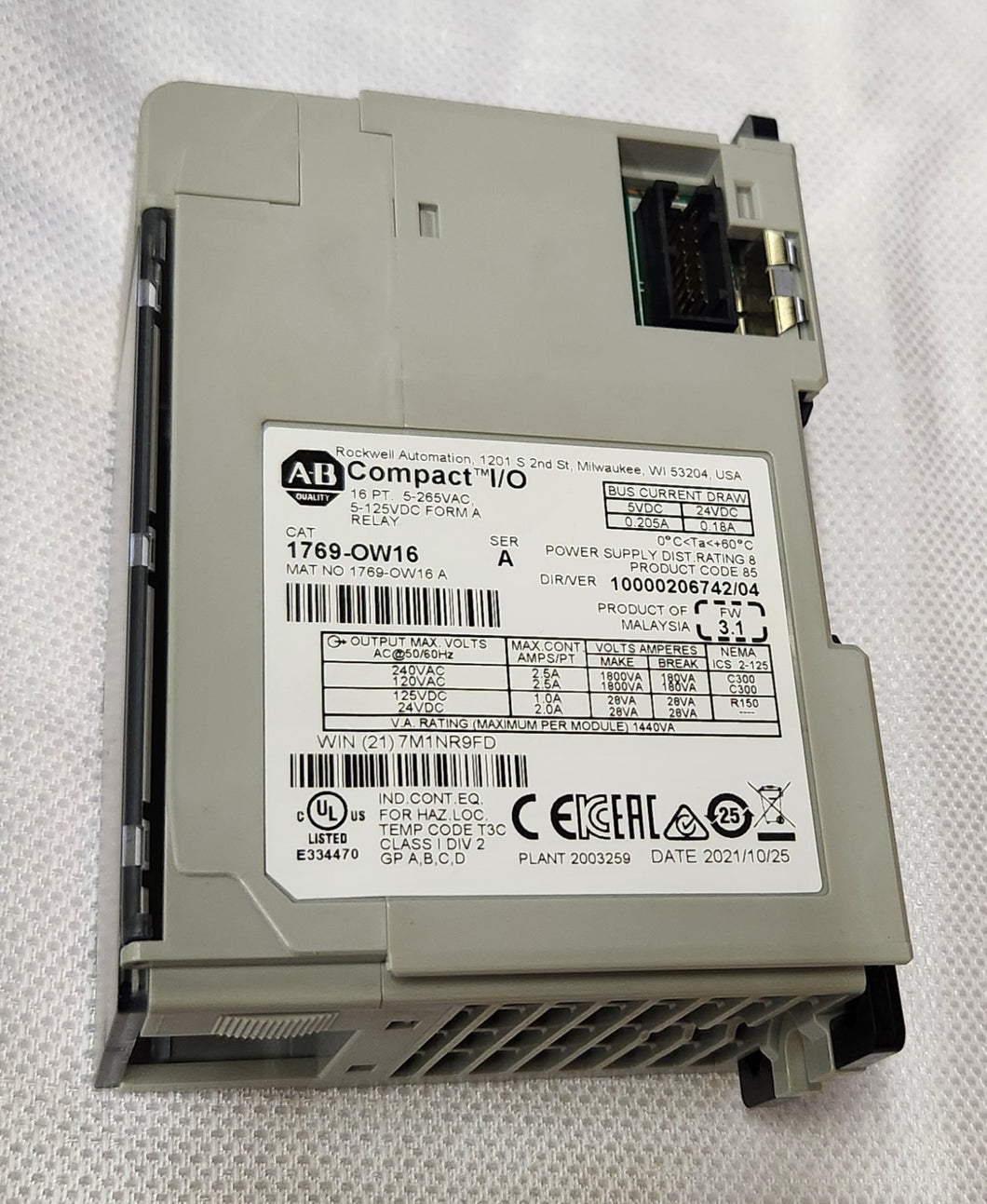 P0009856 A  - Compactlogix Digital Output Relay, 16pt